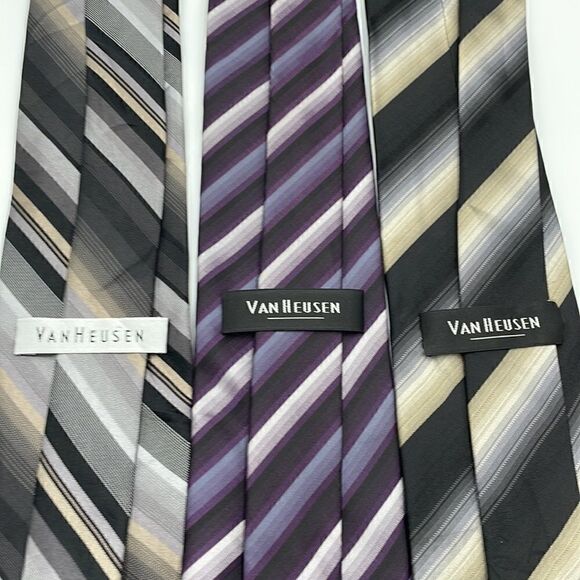 Bundle of three striped van heusen neckties - Picture 6 of 8